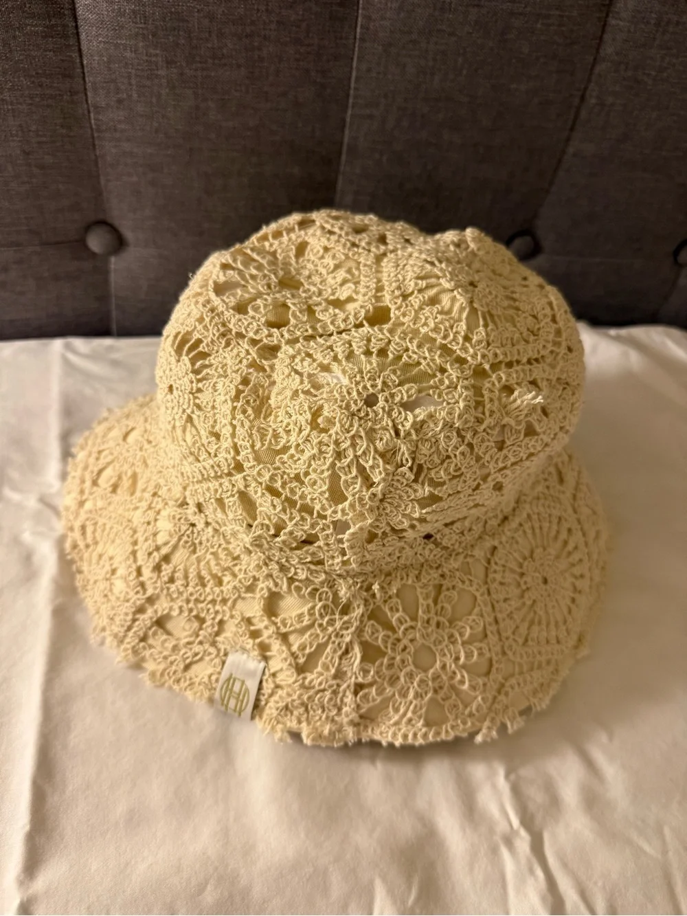 House of Harlow Crochet Bucket Hat
